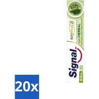 Signal 20 x - Integral & Actions - Tandpasta - Natuurlijke Kruiden - Gerecyclede Verpakking - 75 ml - Voordeelverpakking - 20 stuks