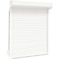 vidaXL Rolluik Wit 100 x 120 cm Aluminium en polyurethaan