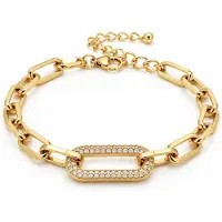 Trend Armband - Goudkleurig- verguld - dames - Vrouwen - feest sieraden - verjaardag cadeau - cadeau - vakantie