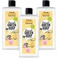 Marcels Green Soap 3 flessen Marcel's Green Soap Dagelijkse Shampoo - Vanille & Kersenbloesem - 300 ml - Voordeelverpakking - 3 stuks