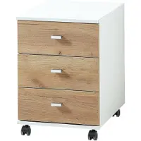 Germania Altino mobiele sokkel houtmateriaal wit/bruin