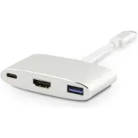 LMP USB-C MULTIPORT ADAPTER HDMI+USB SILVER