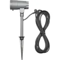 Konstsmide Andria LED 12V, grondspies-spot, kantelbaar en focusseerbaar, 3000K, 210lm, 1x3W, 12V/240V, aluminium/acrylgelas, 7475-370
