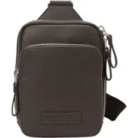 Marc O'Polo schoudertas Fredrik Crossbody Bag Dark Nickle donkerbruin