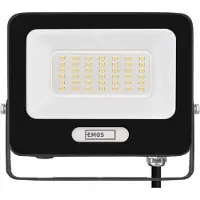 Emos GLARO LED-schijnwerper 30 W, zwart, IP65, 3000 lm, neutraal wit, ZS2234B