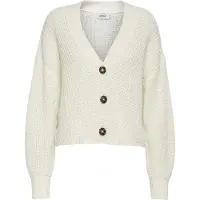 ONLY Gebreid vest 'ONLCarol' wit