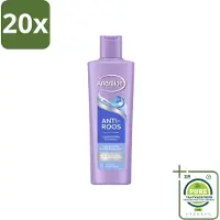 Andrélon 20 x – Shampoo – Anti Roos – 250 ml - Grootverpakking - Roos Haar - Roos Hoofdhuid - Anti-roos Shampoo - Menthol Shampoo - Vitamine B3 Shampoo