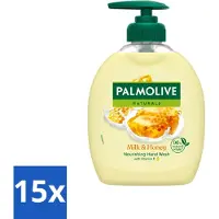 Palmolive 15 x – Handzeep – Melk & Honing – 300 ml - Voordeelverpakking - 15 stuks