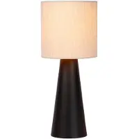 Atmooz Bimisi – Tafel lamp – Zwart-wit – Metaal en linnen – 50 x 21 cm – E27 – B60 – Geschikt voor: eetkamer – woonkamer