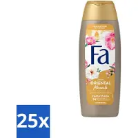 Fa 25 x - Oriental Moments - Douchecrème - Woestijnroos & Sandelhout - 250 ml - Voordeelverpakking - 25 stuks