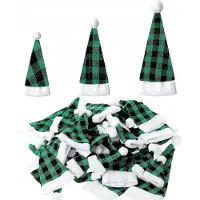 Ce 48x Mini Kerstmutsjes - Decoratie voor Flesjes, Poppetjes & Knutselwerk