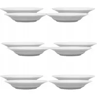 Lubiana Corona Diepe Borden Wit Porselein 22,5 cm - Set van 12