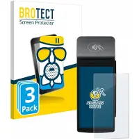 BROTECT - Screenprotector voor Castles Technology S1F2 - Folie Beschermfolie Beschermglas matte 3 Stuks