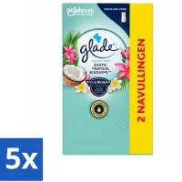 Glade 5 x - Touch & Fresh - Exotic Tropical Blossoms - 2x 10 ml - Voordeelverpakking - 5 stuks