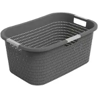 Rotho - Wasmand 40L - Country Antraciet