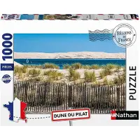 Nathan – Puzzel met 1000 stukjes – Voorstelling van de duinen van Pilat (regio in Frankrijk) – Vanaf 14 jaar – Nauwkeurige pasvorm – 12001879