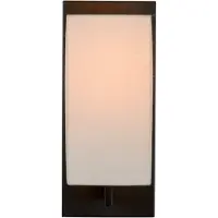 Atmooz Tommaso wandlamp voor binnen – E27 – Industrieel design – Geschikt voor woon- of slaapkamer – Zwart-witte lampenkap – Hoogte 35 cm – Metaal