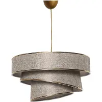 Asir - Kroonluchter - Beige Goud - 40 X 40 X 30 - 70 Cm