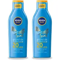 Nivea 2 x Sun – Zonnemelk – Zomerteint SPF 20 – 200 ml - Voordeelverpakking - 2 stuks