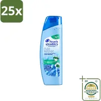 Head & shoulders 25 x - Anti-Roos Shampoo - Pure Intense - Extra Verkoelend - 250 ml - Wasstrips - Roosvrij Haar - Roosbestrijding - Verkoelend Shampoo - Menthol Shampoo - Frisse Geur