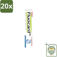 FLUOCARIL 20 x - Tandpasta - Met Fluoride - 75 ml - Wasstrips - Fluoride Tandpasta - Tanden Beschermen - Gaatjes Voorkomen - Tanden Versterken - Bi-fluoride Tandpasta