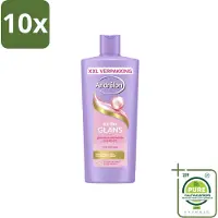 Unilever 10 x – Shampoo – Extra Glans – 685 ml - Grootverpakking - Vaatwasstrips - Glans Haar - Zijde Extract - Vitamine C - Stralende Haar - Gezonde Glans