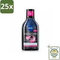 Nivea 25 x – Micellair Reinigingswater – Waterproof Expert – 400 ml - Wasstrips - Make-up Verwijderen - Gezicht Reinigen - Micellair Water - Huid Reinigen - Waterproof Make-up Verwijderen