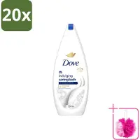 Dove 20 x – Badcrème – Indulging Cream – 720 ml - Bulkverpakking - Badcrème - Douchemop - Badcrème 720 ml