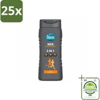 Odorex 25 x – Douchegel – For Men Sport Refresh – 300 ml - Grootverpakking - Vaatwasstrips - Douchegel Voor Mannen - Sportieve Douchegel - Frisse Douchegel - Citrusgeur - Verfrissend Douchegel