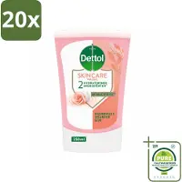 Dettol 20 x - Wasgel Navulling - Skincare - Rozenwater & Sheaboter - 250 ml - Grootverpakking - Vaatwasstrips - Handen Reinigen - Antibacteriële Wasgel - Handwas - Hygiëne - Handen Verzorgen