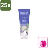 Weleda 25 x - Douchecrème Aroma Shower Relax - 200 ml - Bulkverpakking - Douchecrème - Douchemop - Ontspanning