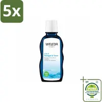 Weleda 5 x - Reiniger & Toner 2‑in‑1 - 100 ml - Grootverpakking - Vaatwasstrips - Gezichtsverzorging - Reinigen - Tonen - Natuurlijke Reiniger - Huidverzorging