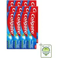 Colgate 12 x - Maximum Cavity Protection - Tandpasta - 100ml - Grootverpakking - Vaatwasstrips - Tandpasta - Gaatjesbescherming - Witte Tanden - Vlekverwijdering - Fluoridetandpasta