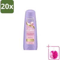 Unilever 20 x – Conditioner – Extra Glans – 200 ml - Bulkverpakking - Glans - Douchemop - Haar verzorging