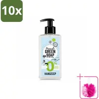 Marcel's Green Soap 10 x - Handzeep 0% - Zachte verzorging - 250 ml - Bulkverpakking - Handzeep 0% - Douchemop - Gevoelige huid