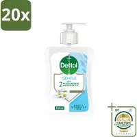 Dettol 20 x - Handzeep - Gentle - Kamille & Katoenbloesem - 250 ml - Wasstrips - Handzeep - Handwas - Antibacterieel - Hygiëne - Huidverzorging