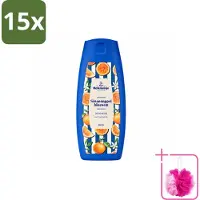 Melkmeisje 15 x – Douchegel – Sinaasappelbloesem – 300 ml - Bulkverpakking - Douchegel sinaasappel - Douchemop - Douchegel sinaasappelbloesem