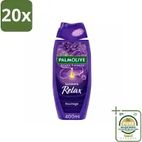 Palmolive 20 x - Aroma Essences Ultimate Relax - Douchegel - Ontspannende Geur - 400 ml - Wasstrips - Douchegel - Ontspannende Geur - Lavendel - Natuurlijke Geur - Huid Verzorging