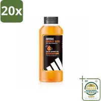 Adidas 20 x – Douchegel – Active Skin & Mind Energy Kick – 400 ml - Wasstrips - Douchegel Mannen - Energie Voor Huid En Geest - Citroenolie Douchegel - Hydraterende Douchegel - Vegan Douchegel