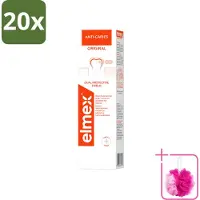 Elmex 20 x - Tandpasta - Anti-Cariës Orgineel - Dual Protective Shield - 75 ml - Bulkverpakking - Tandpasta anti-cariës - Douchemop - Cariës voorkomen