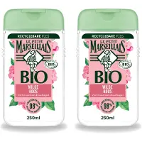 Le Petit Marseillais 2 x – Douchegel – Bio Wilde Roos – Verfrissend – 250 ml - Voordeelverpakking - 2 stuks