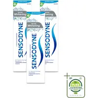Sensodyne 3 x - Tandpasta - Gentle Whitening - Milde Reiniging - 75 ml - Grootverpakking - Vaatwasstrips - Gevoelige Tanden - Tandpasta - Witte Tanden - Glazuur Beschermen - Gevoeligheid Verminderen