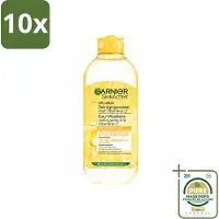 Garnier 10 x - SkinActive - Micellair Water - Vitamine C - Reinigingswater - 400 ml - Wasstrips - Micellair Reinigingswater - Vitamine C - Huid Reinigen - Make-up Verwijderen - Stralende Huid