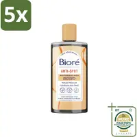 Bioré 5 x – Houtskool Anti-Puistjes Reinigingsgel – Gezichtsreiniger – 200 ml - Wasstrips - Huid Reinigen - Puistjes Voorkomen - Vet Huid Reinigen - Salicylzuur - Houtskool