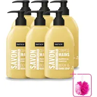 Sence 6 x - La Maison Du Savon De Marseille - Handzeep - Vanille - Hygiënisch - 500 ml - Bulkverpakking - Handzeep vanille - Douchemop - Hygiëne