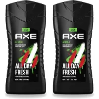 Axe 2 x - 3-in-1 Douchegel - Africa - Squeezed Mandarin & Sandalwood - 12hrs Long Lasting Scent - 250 ml - Voordeelverpakking - 2 stuks
