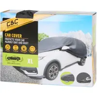 C&c Autobeschermhoes maat XL - Beschermt je auto tegen sneeuw, vuil en stof - UV- en waterbestendig voor bescherming in elk seizoen - Autohoes