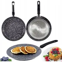 Zilner Koekenpan Pannenkoeken 26cm - Anti-aanbak, Inductie, Marmerlook