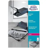 Avery Avery-Zweckform 3562 Folie voor overheadprojectoren DIN A4 Laser (zwart/wit), Kopiëren (zwart/wit) Transparant 25 stuk(