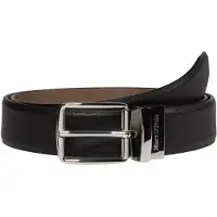 Marc O'Polo Leren riem Bodu Belt W105 Black zwart Taupe